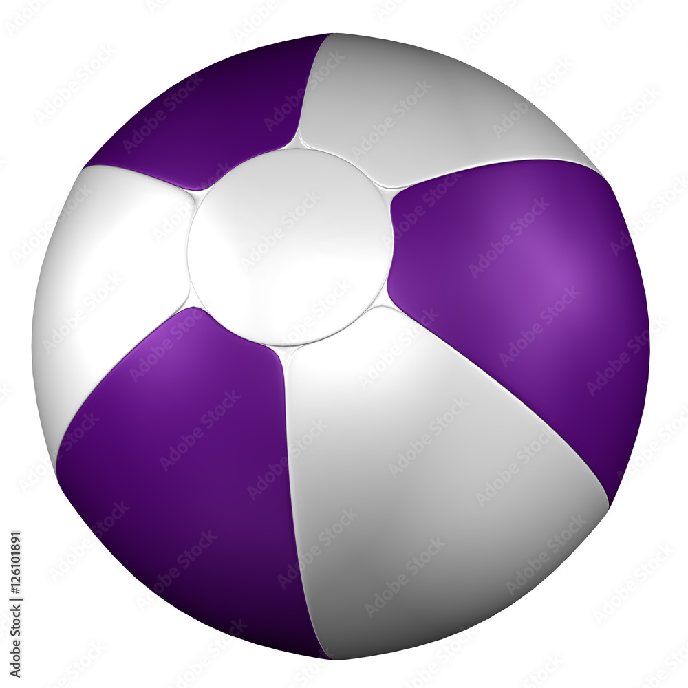 Beach Ball, isolated on white background. Stock Illustration | Adobe Stock