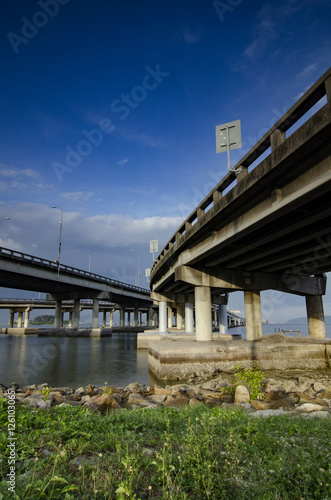 image background under penang bridge located in malaysia at sunn © amirul syaidi