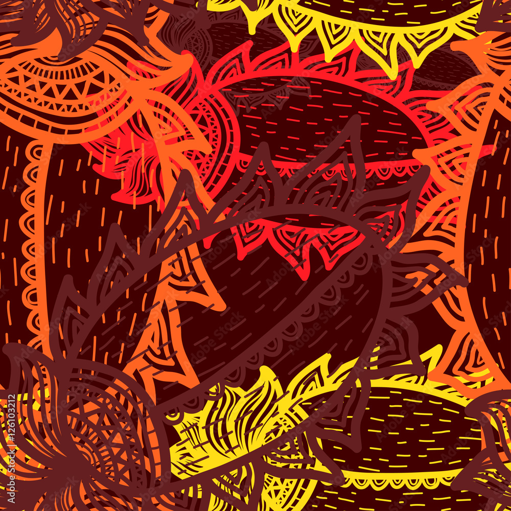 Obraz premium Ethnic seamless background