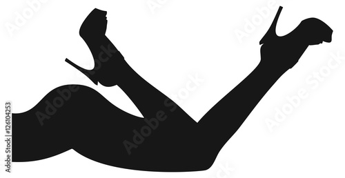 Weibliche Silhouette High Heels