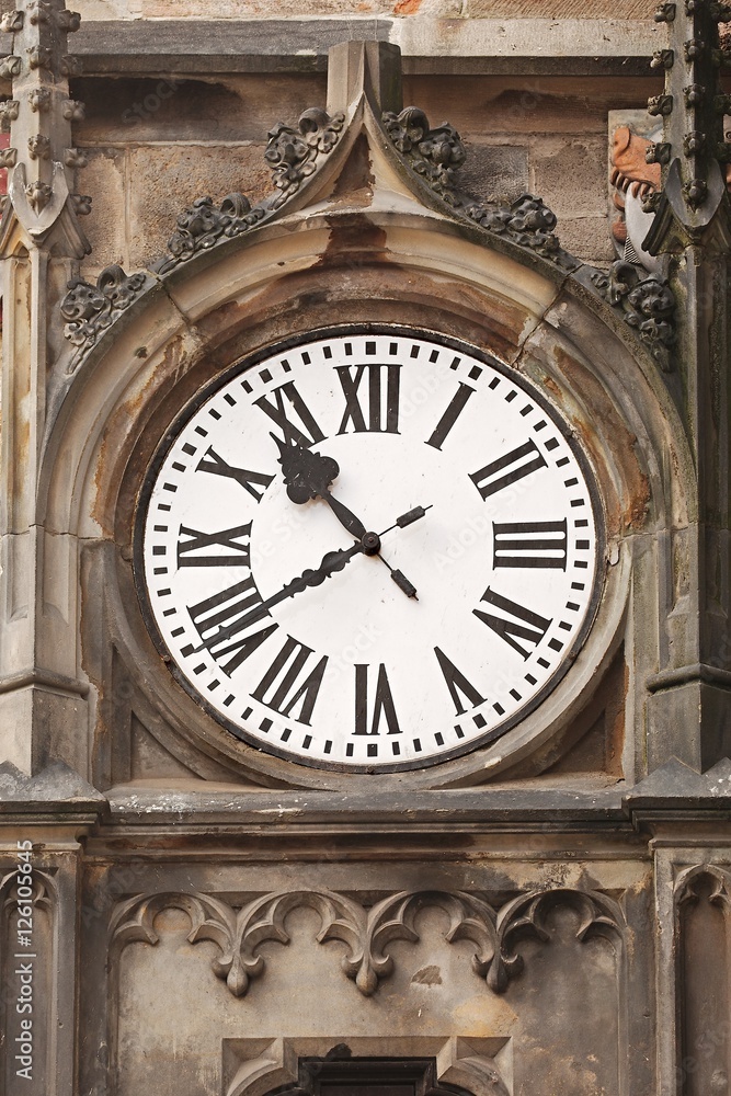 Old clock on a tower