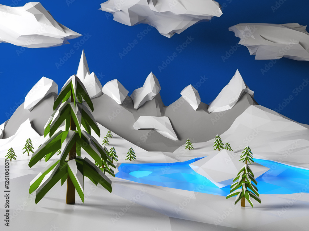 Frozen Lake Drawing