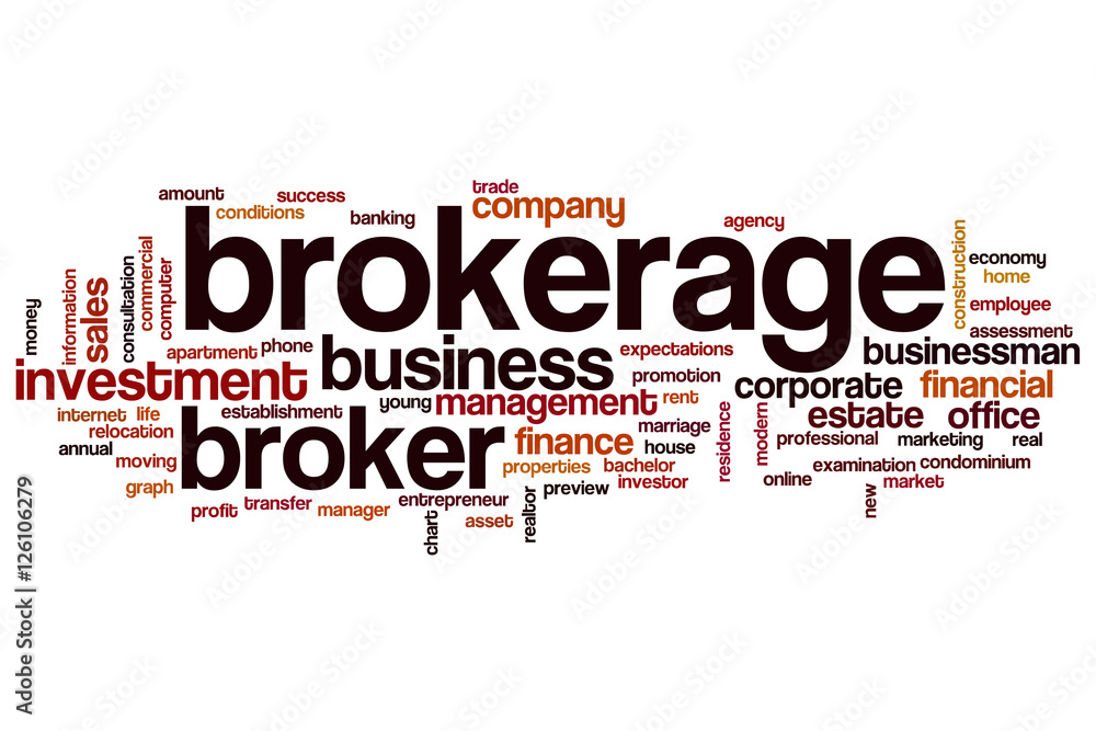 Brokerage word cloud