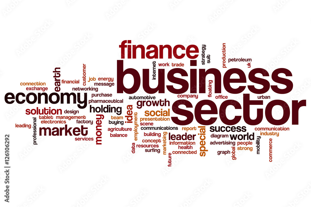 Business sector word cloud