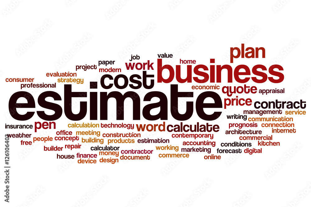 Estimate word cloud Estimate word cloud