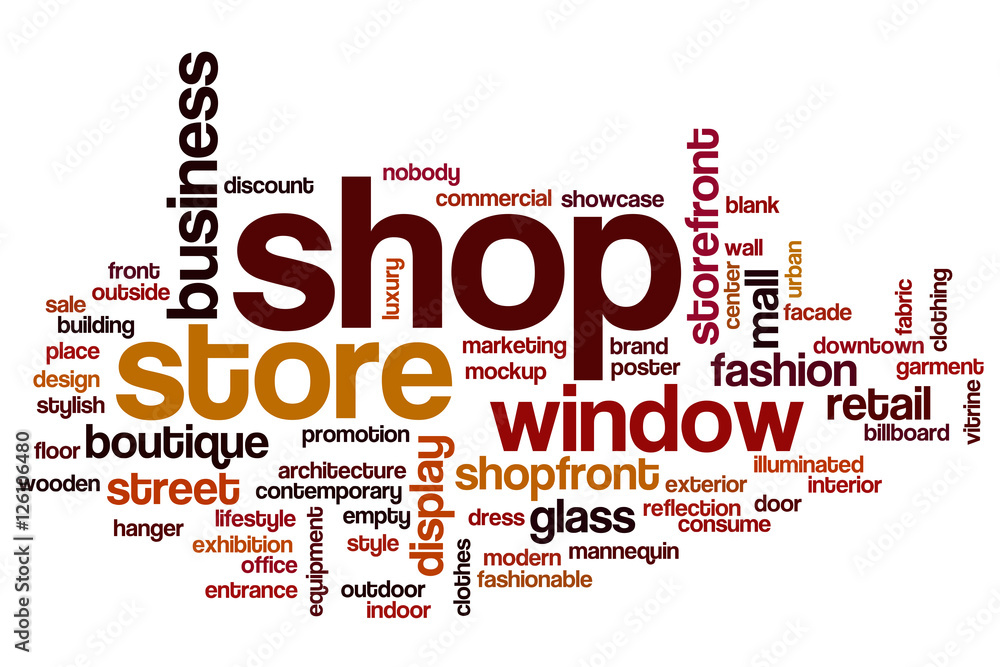 Shop word cloud