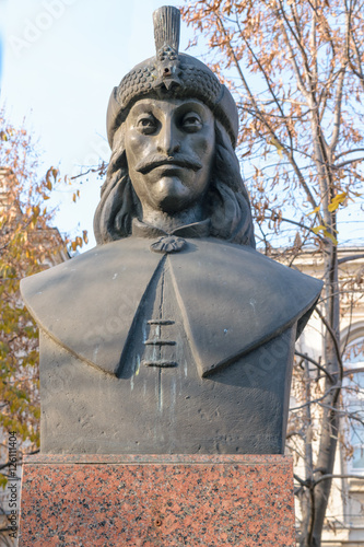 Foto Vlad Tepes bust statue also know as Dracul Dracula