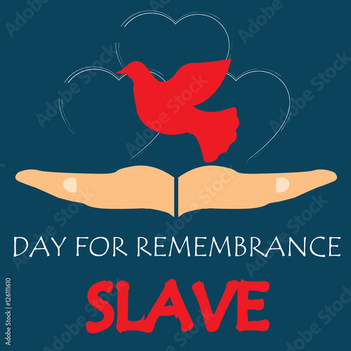 Vector illustration of International Day for the Remembrance of the Slave Trade and Its Abolition. photo