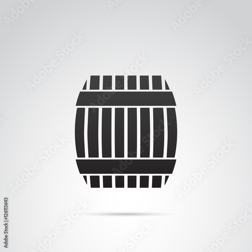 Barrel vector icon.