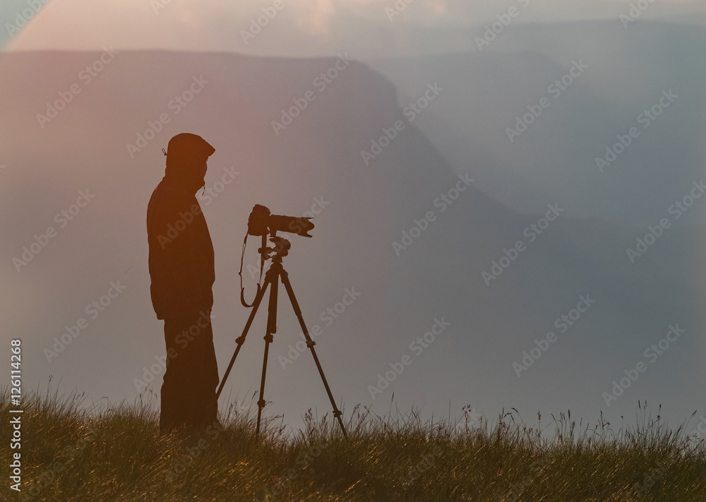 Naklejka premium landscape photographer