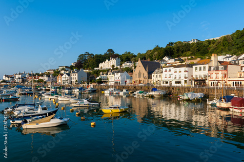 Village of Saint Aubin, Jersey, Channel Islands, UK on early summer morning.