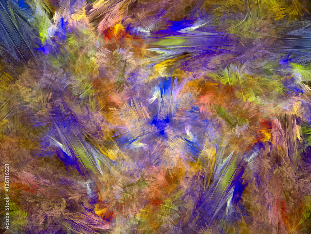 Texture. Abstract Magic energy multicolored fractal. 3D rendering.