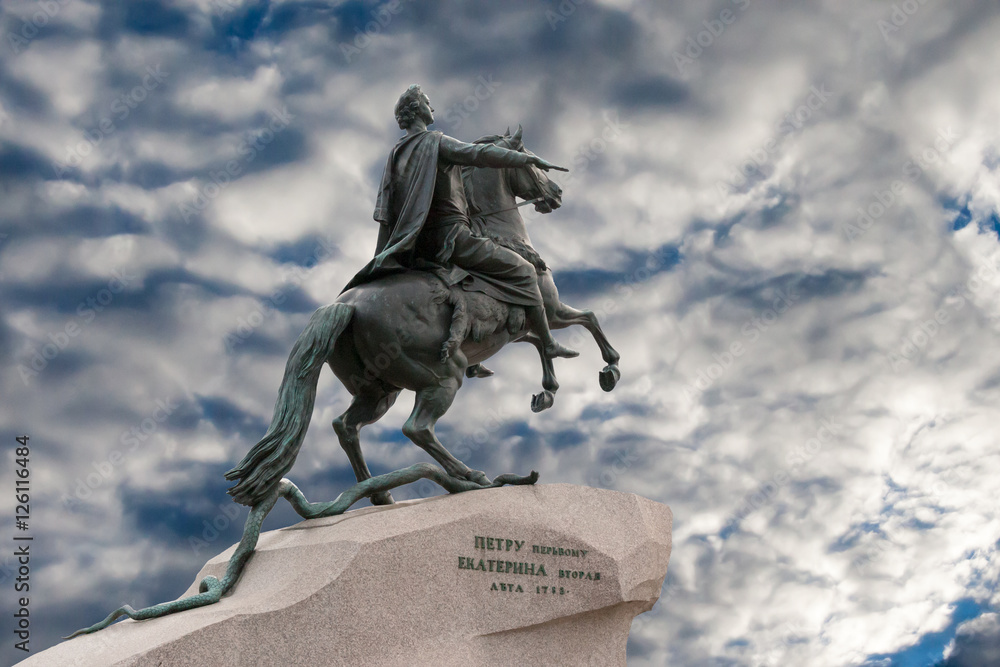 monument to Peter the Great in St. Petersburg monument to Peter the Great in St. Petersburg
