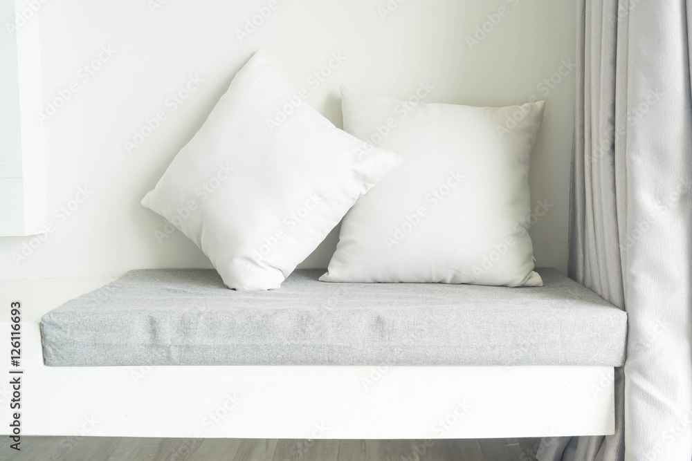 Beautiful pillow on sofa decoration in living room Beautiful pillow on sofa decoration in living room