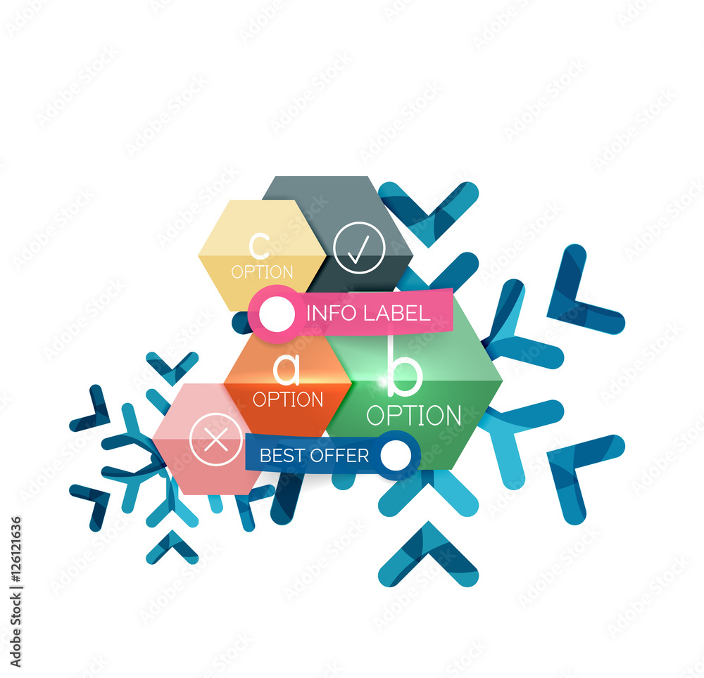 Fototapeta premium Christmas sale info banner