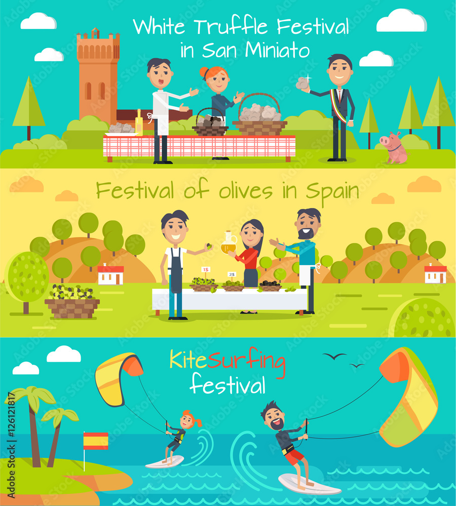Spain Entertainment Festivals Holidays. Vector