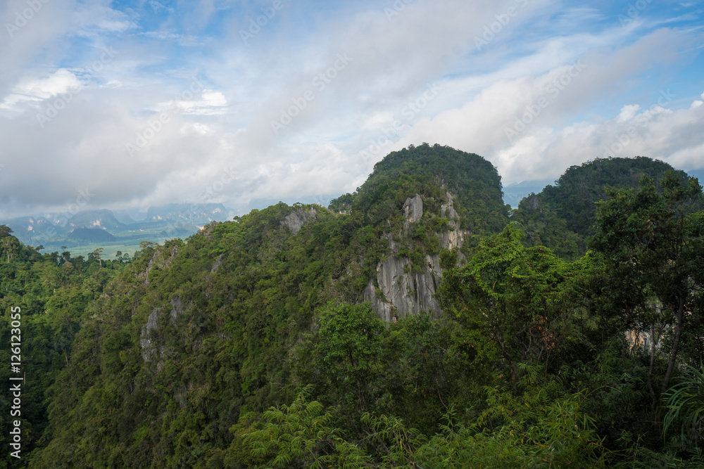 View of The Tiger Cave Temple, Krabi, Thailand