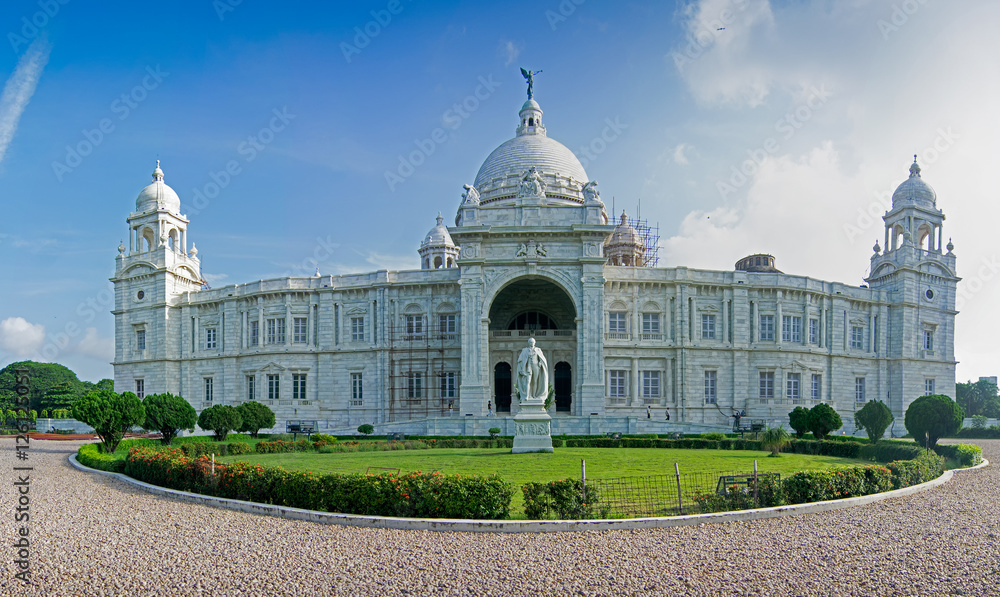 Obraz premium Panoramic image of Victoria Memorial, Kolkata