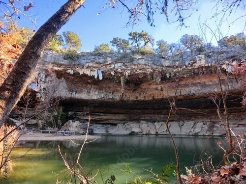 Basen Hamilton Cave w pobliżu Austin w Teksasie