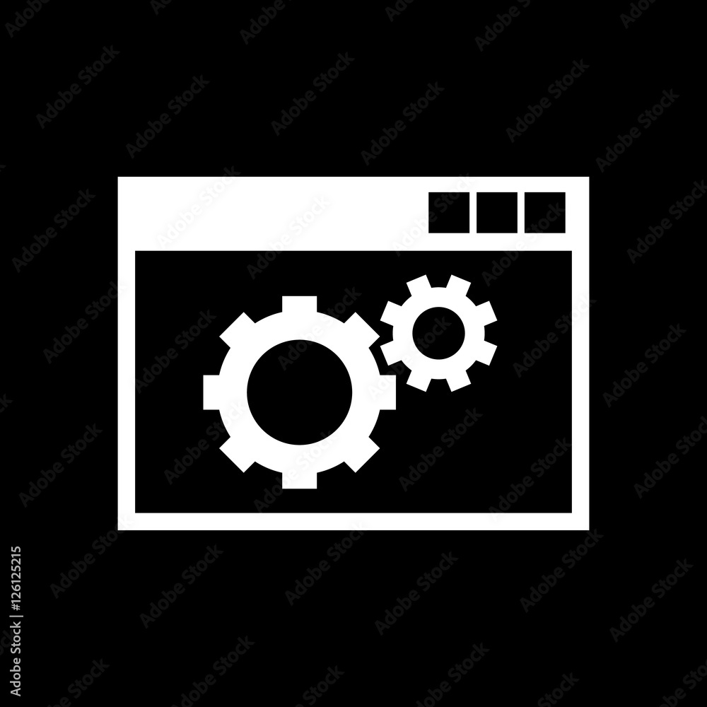 The website optimization icon. WWW and browser, development, seo, website optimization symbol. UI. Web. Logo. Sign. Flat design. App. The website optimization icon. WWW and browser, development, seo, website optimization symbol. UI. Web. Logo. Sign. Flat design. App.