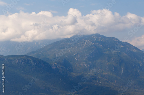 view on Pindos Mountains in Greece