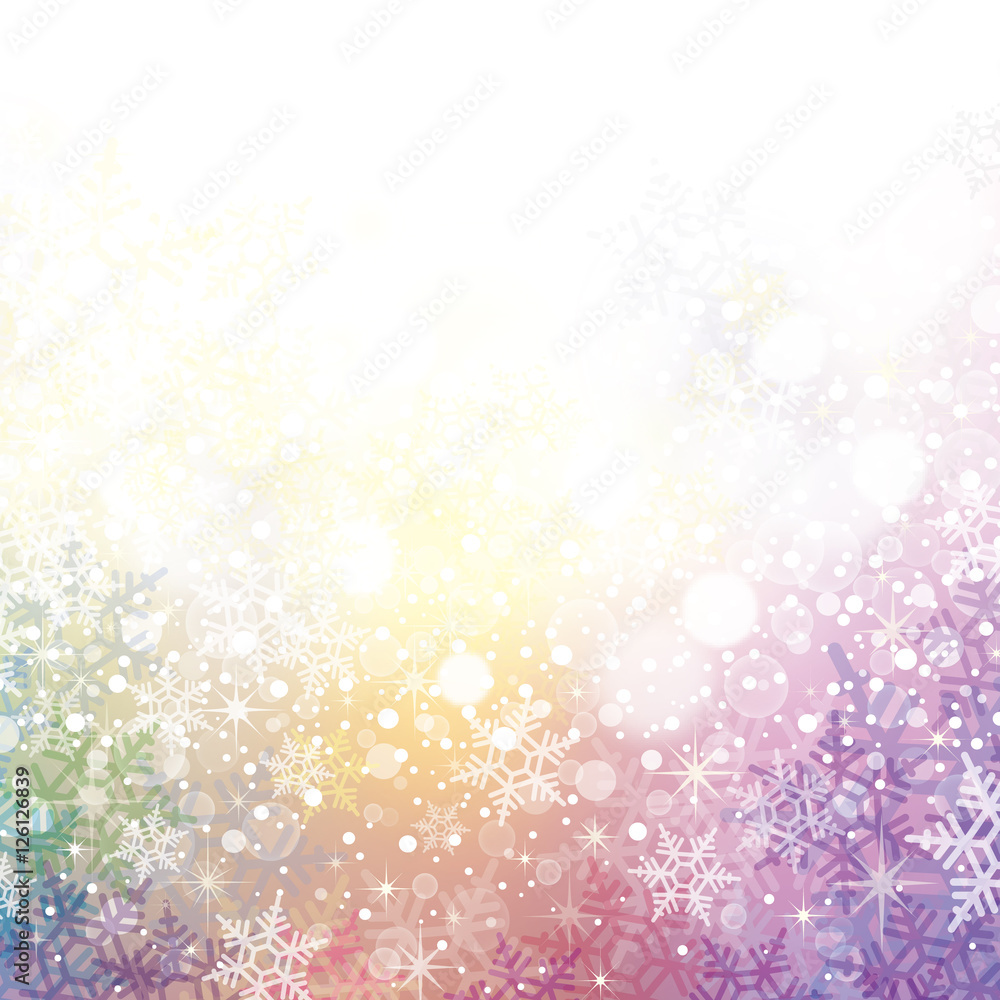 雪の結晶の背景素材