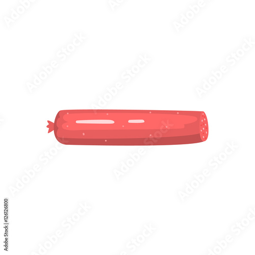 Baloney Sausage Colorful Illustration