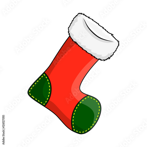 christmas stocking sock vector symbol icon design