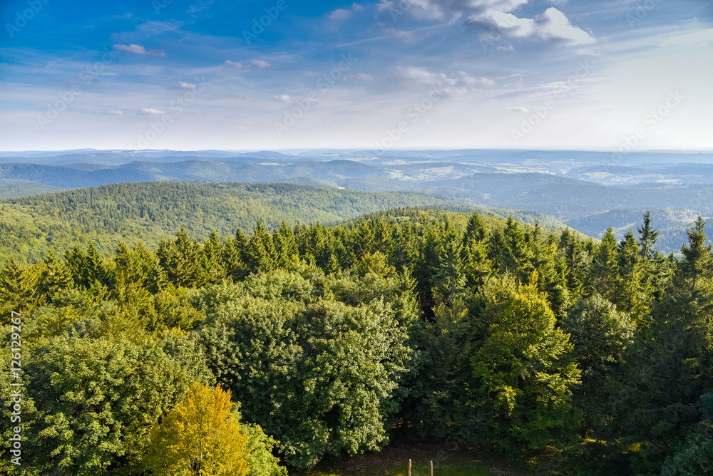 Thüringer Wald - Blick vom Adlersberg Turm