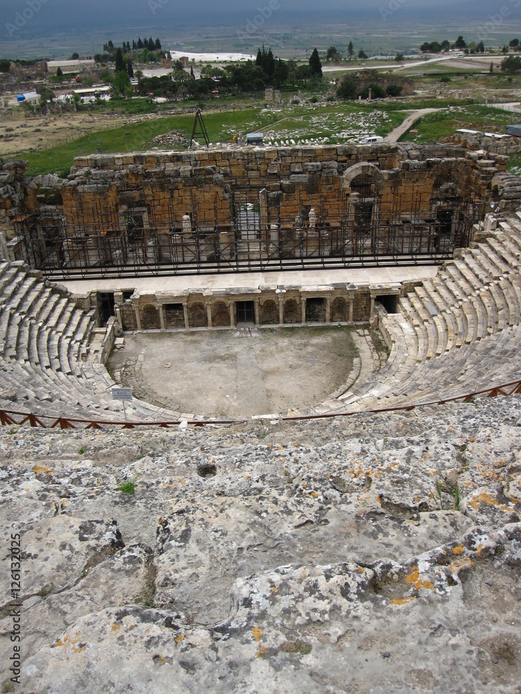 Pamukkale, Turkey: Ancient Theatre Hierapolis 62 AD