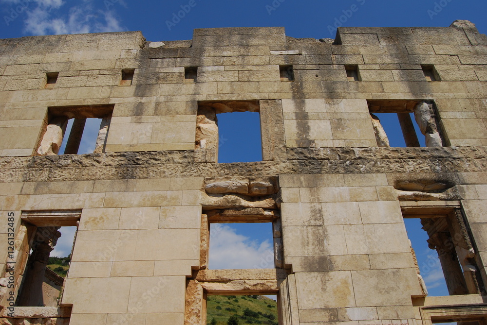 Ephesus Turkey: Library of Celsus Ancient Greek City on coast of Ionia 10th century BC