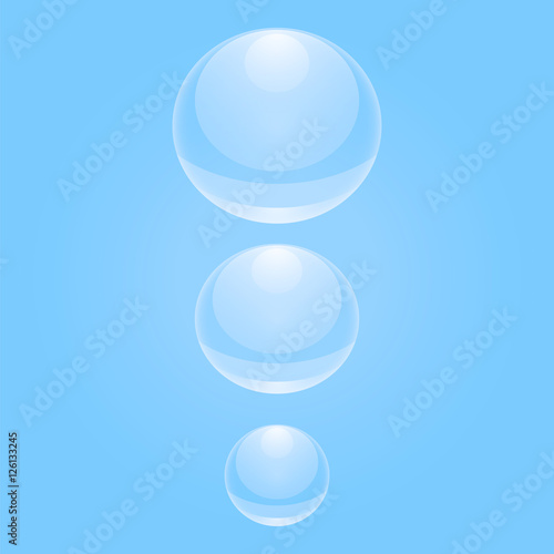 A drop of blue water