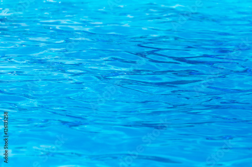 expanse of blue water in the pool as a background