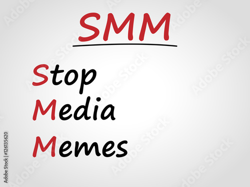 Stop media memes. SMM. Abbreviation. 