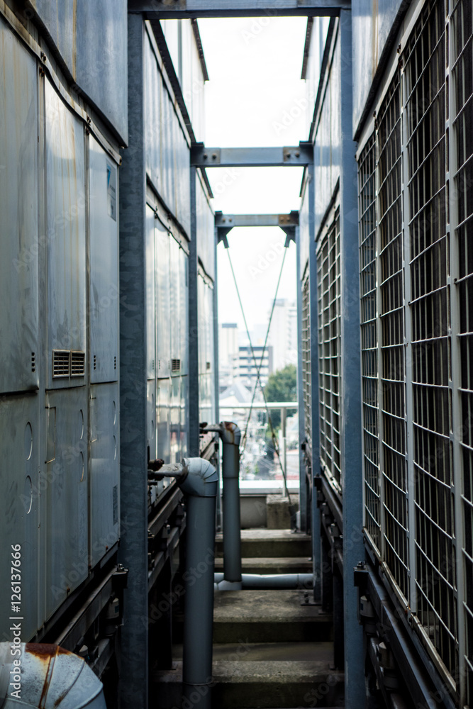 Obraz premium エアコンの室外機