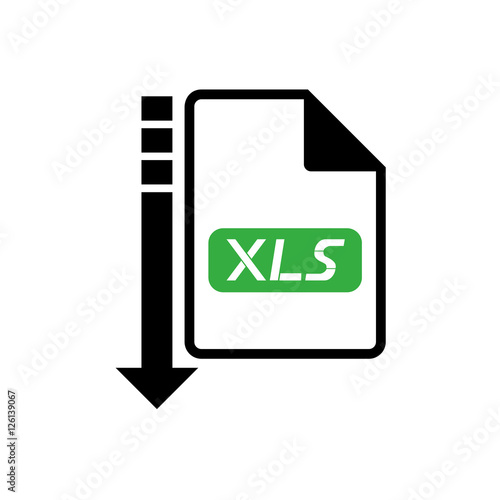 computer xls file icon