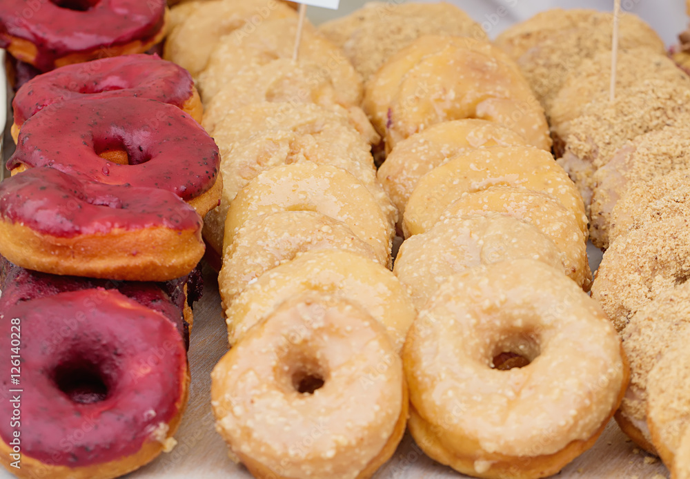 Donuts on street food