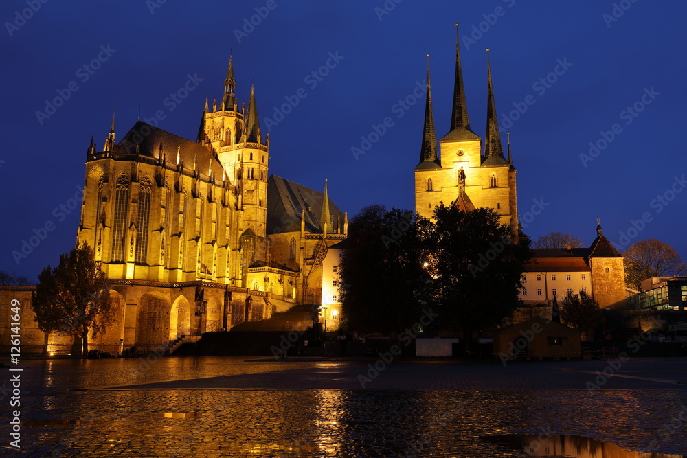 Der Erfurter Dom in Thüringen StockFoto Adobe Stock