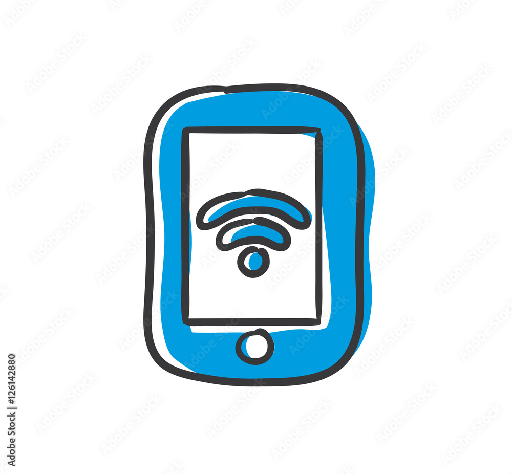 Stick Figure Series Icon / Wireless lan Stick Figure Series Icon / Wireless lan