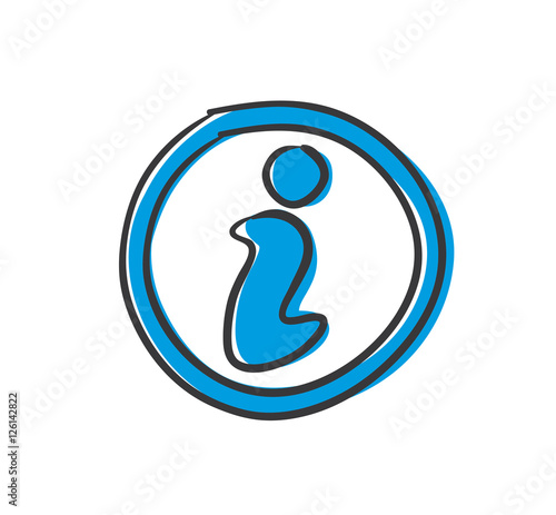 Stick Figure Series Icon / Information