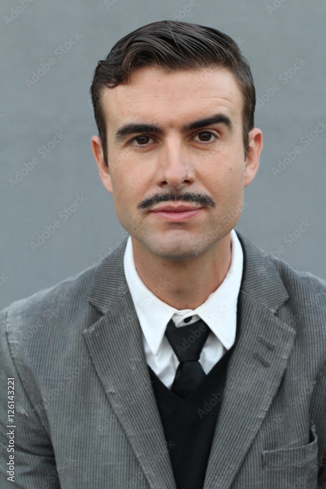 Mustache man , movember concept - Stock image Mustache man , movember concept - Stock image