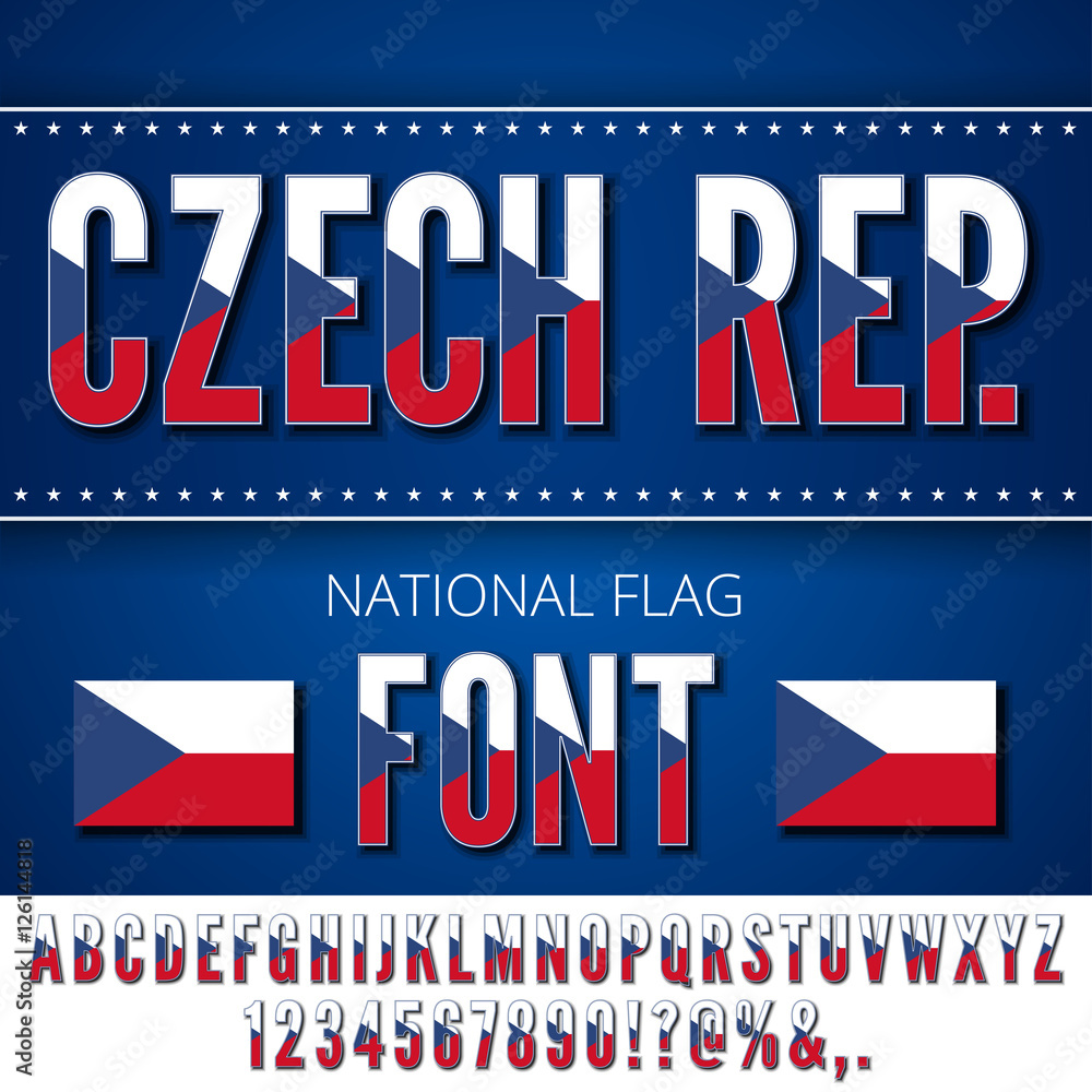 National Flag Font