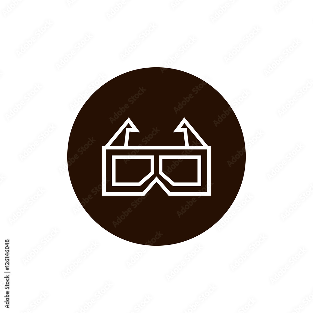 3d glasses icon vector, clip art. Also useful as logo, circle app icon, web UI element, symbol, graphic image, transparent silhouette and illustration. 3d glasses icon vector, clip art. Also useful as logo, circle app icon, web UI element, symbol, graphic image, transparent silhouette and illustration.
