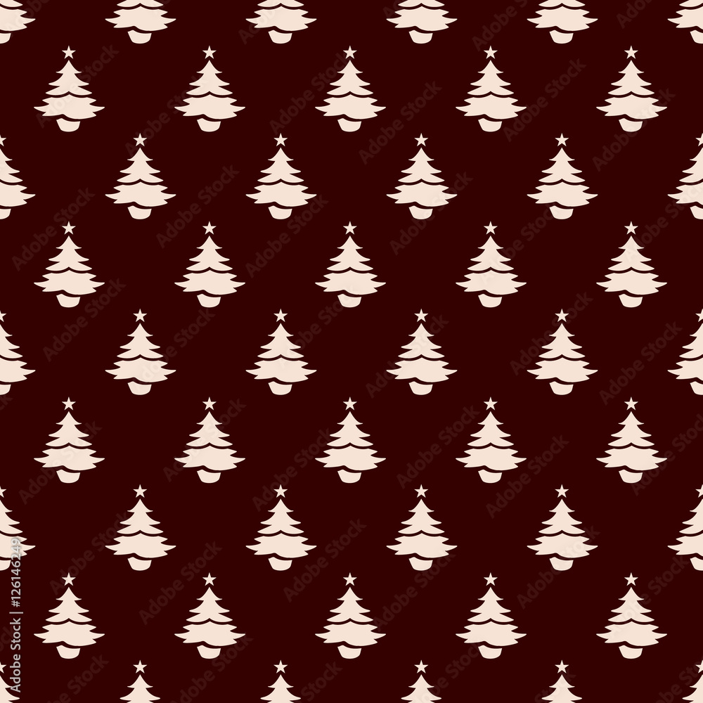 Christmas tree seamless pattern design. Christmas pattern, seaml Christmas tree seamless pattern design. Christmas pattern, seaml