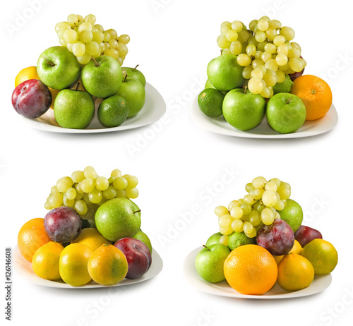Fototapeta Naklejka Na Ścianę i Meble -  Isolated image of fruits close-up