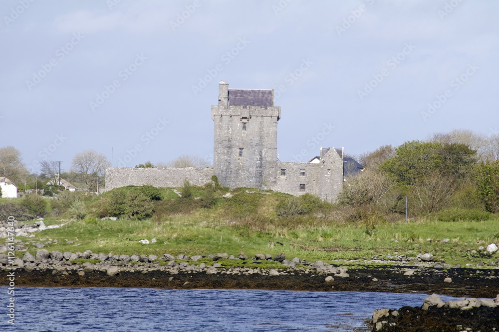 A view of Dunguaire Castle in Kinvara, Co. Galway, Ireland.