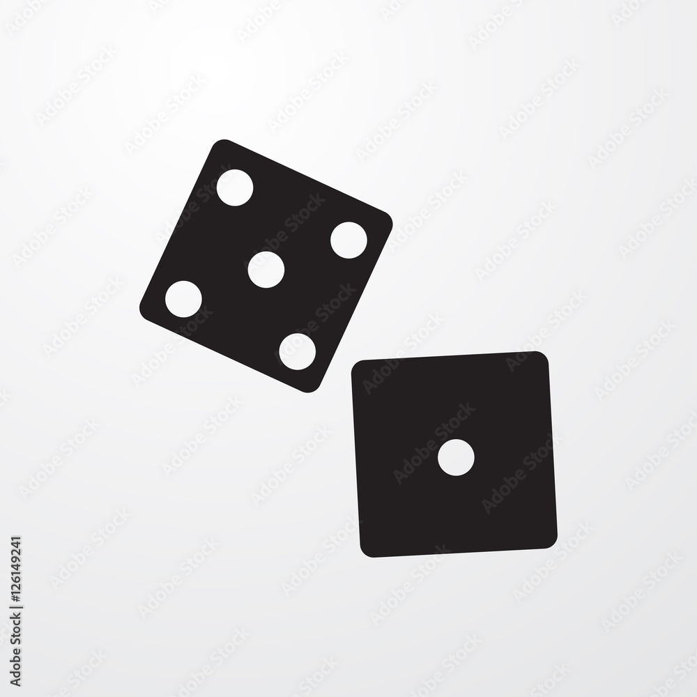 dice icon illustration dice icon illustration