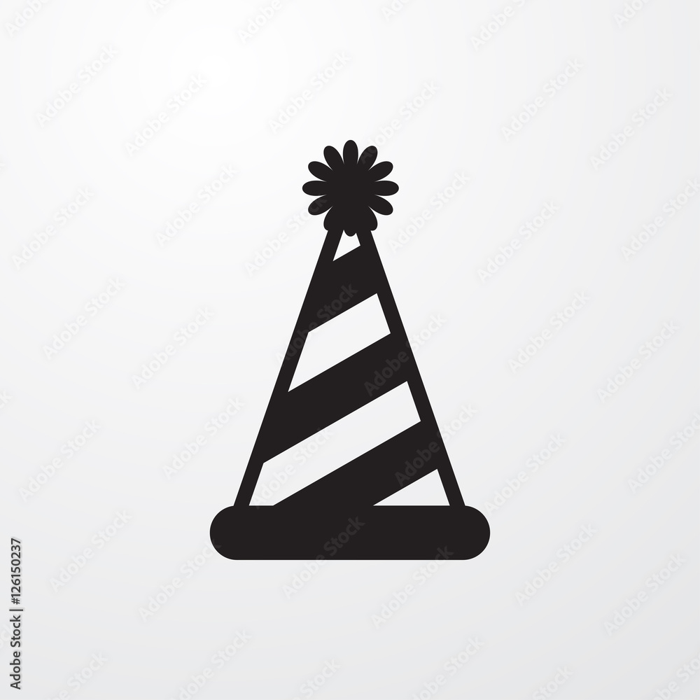 Naklejka premium party hat icon illustration