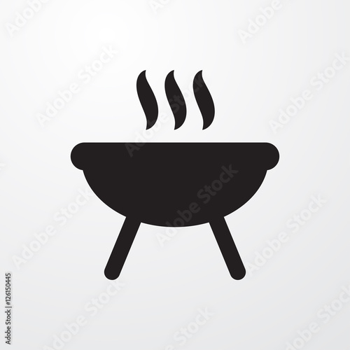 barbecue icon illustration