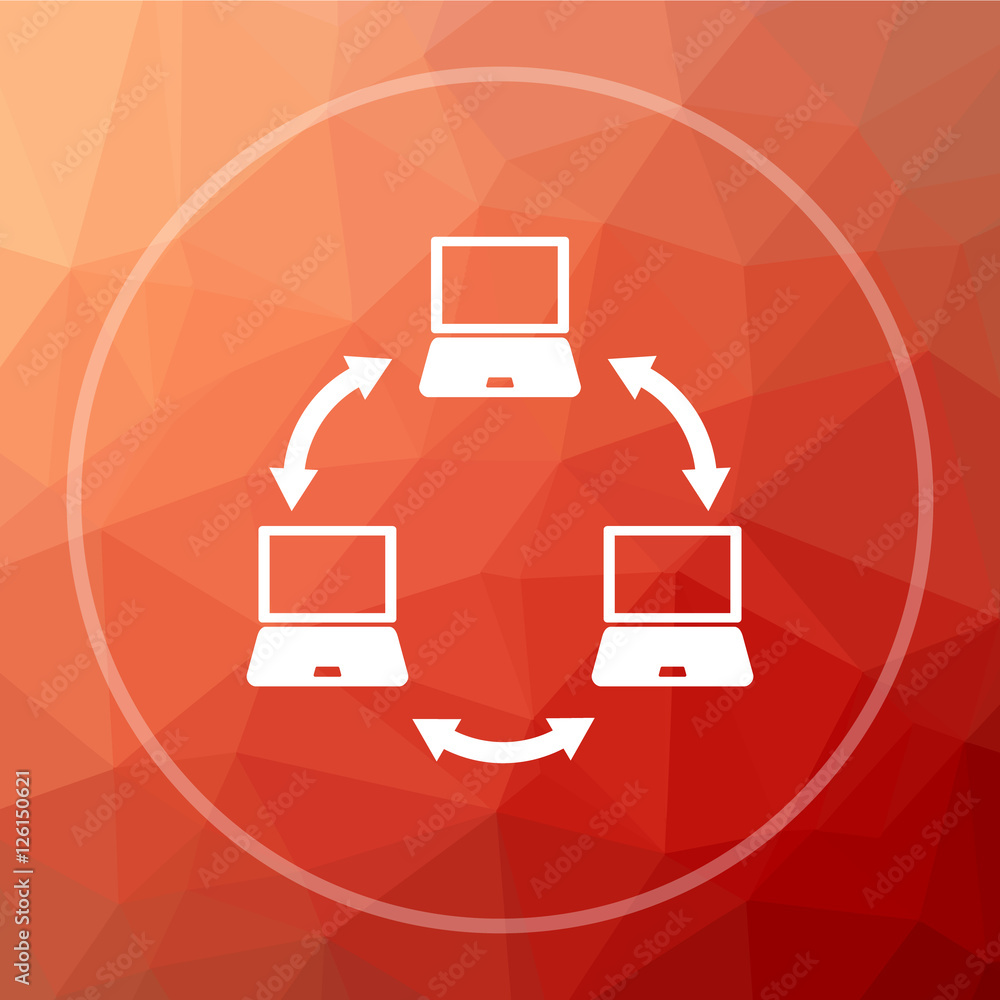 Computer network icon Computer network icon